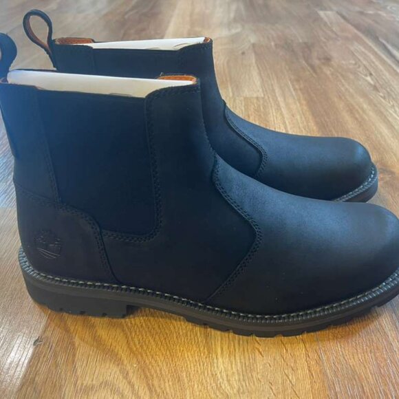 TIMBERLAND MENS REDWOOD FALLS MID CHELSEA BOOT JET BLACK A44NU-015 ALL SIZES main image 6